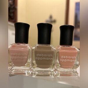 Deborah Lippmann Nail Color Set - Pink, Tan, and Peach